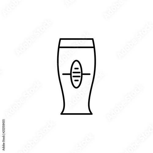 beer glass icon. Element of drinks icon for mobile concept and web apps. Thin line beer glass icon can be used for web and mobile. Premium icon