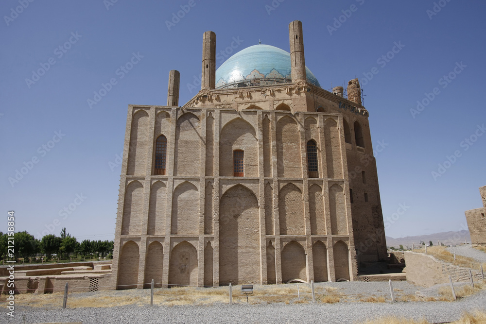 Dome of Soltaniyeh is an ancient brick mausoleum in Iran