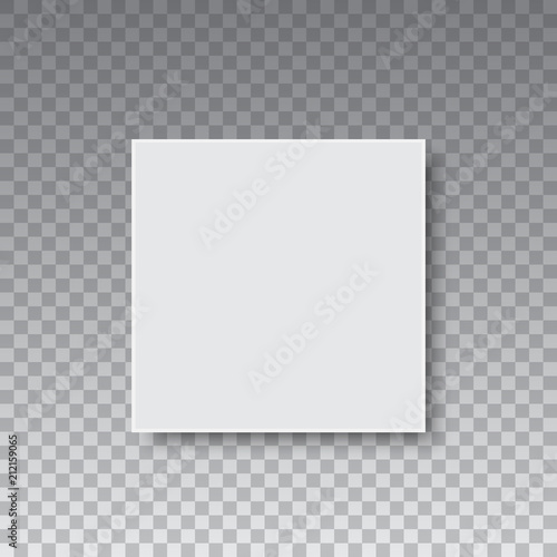 Blank of cardboard box on transparent background. Top view. Vector.