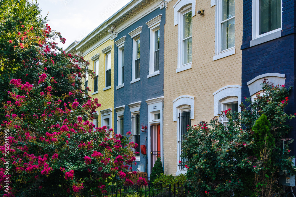 Row houses in Shaw, Washington, DC Row houses in Shaw, Washington, DC