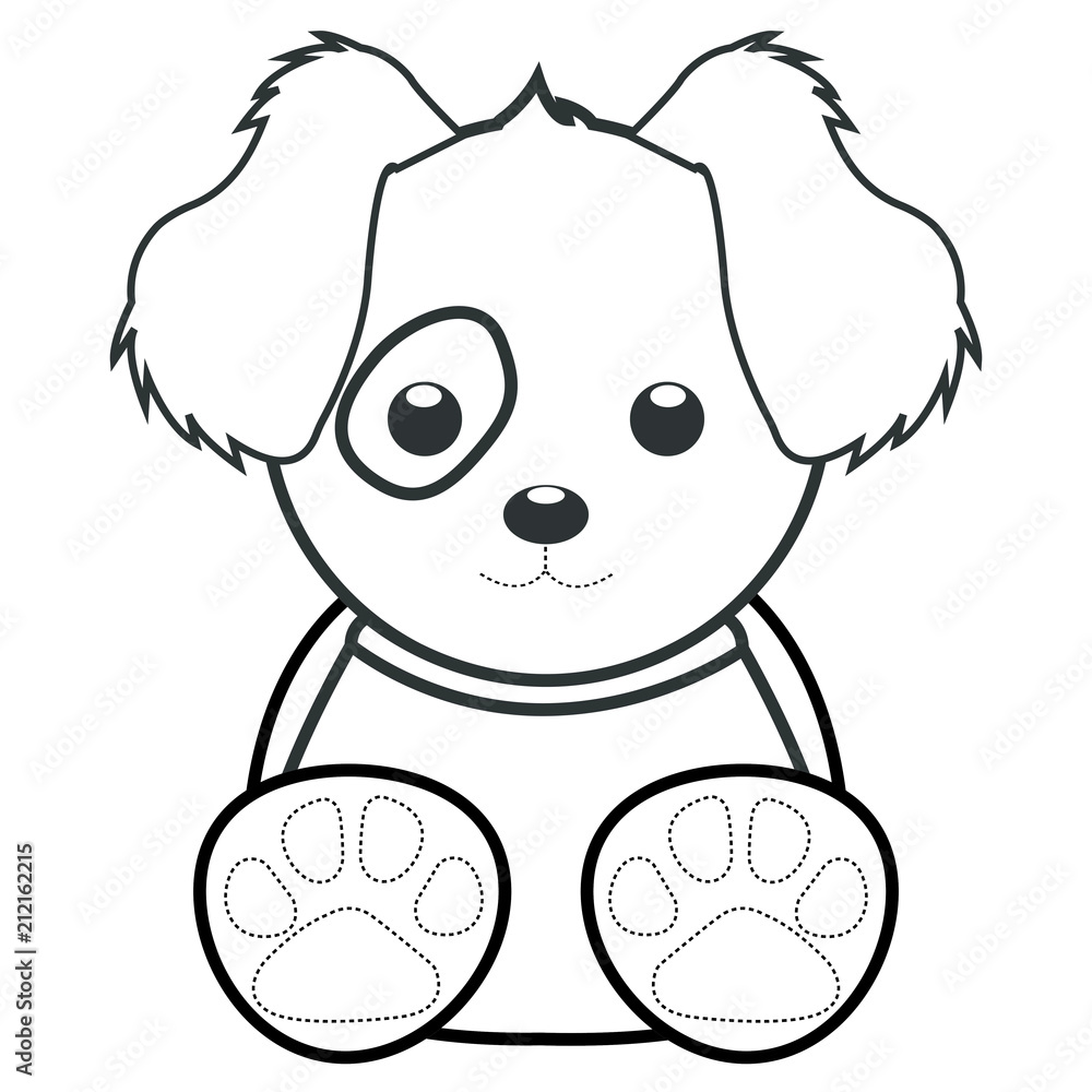 Fototapeta premium Abstract cute animal