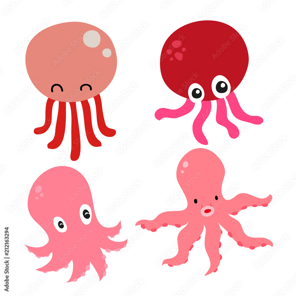 squid character vector design