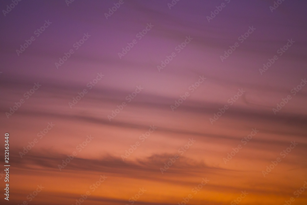 Orange and purple lit sky horizontal