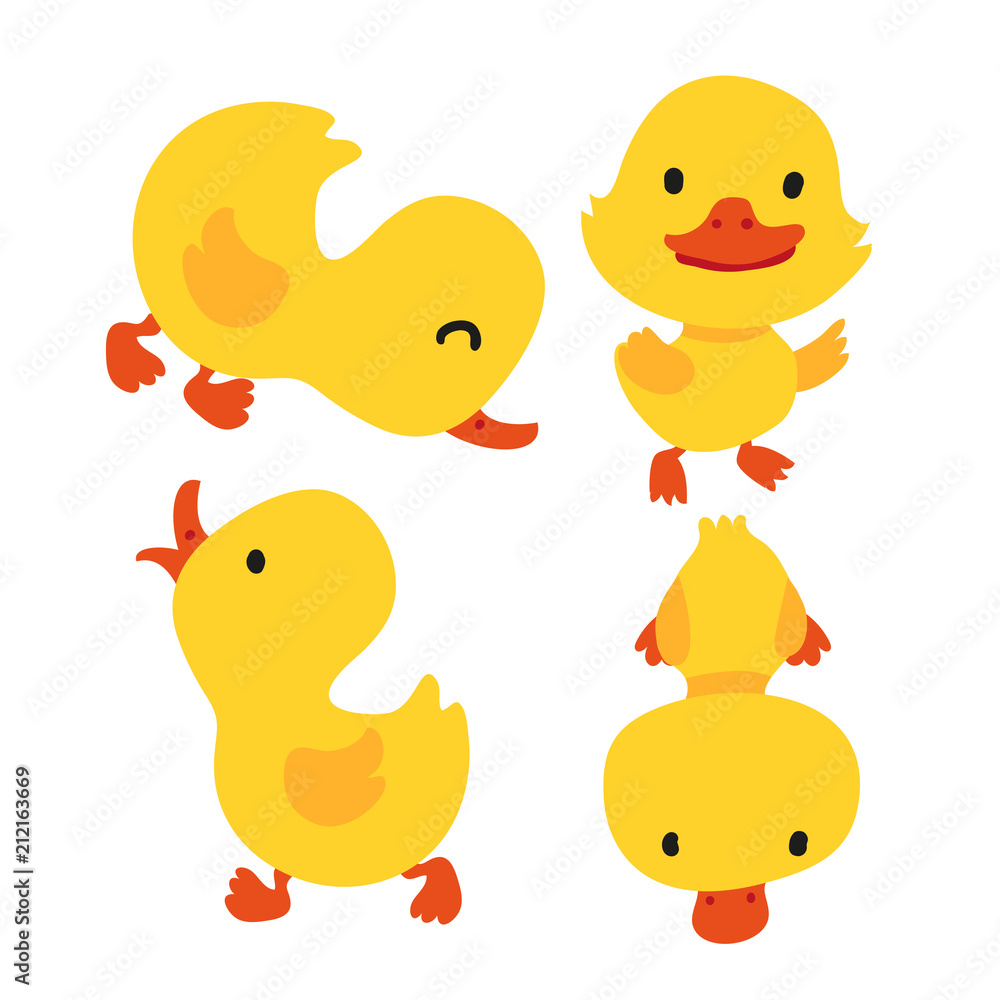 duck character vector design duck character vector design
