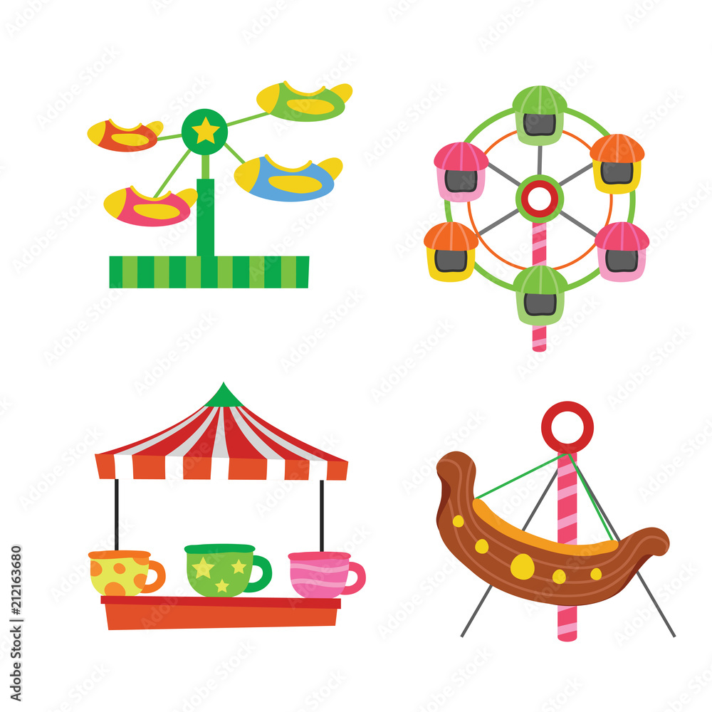 amusement vector collection design amusement vector collection design