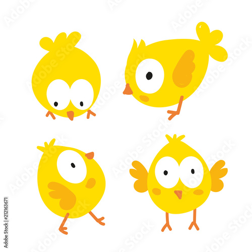 chick character vector design