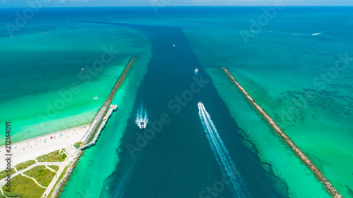 Aerial view of South Beach. Miami Beach. Florida. USA.  © miami2you