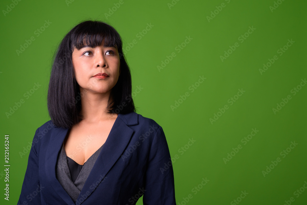 Young beautiful Asian businesswoman Young beautiful Asian businesswoman