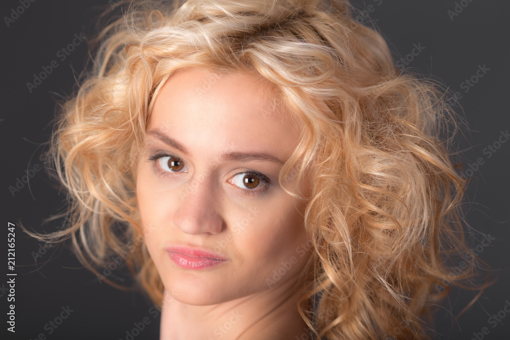 studio portrait of sensual blonde studio portrait of sensual blonde