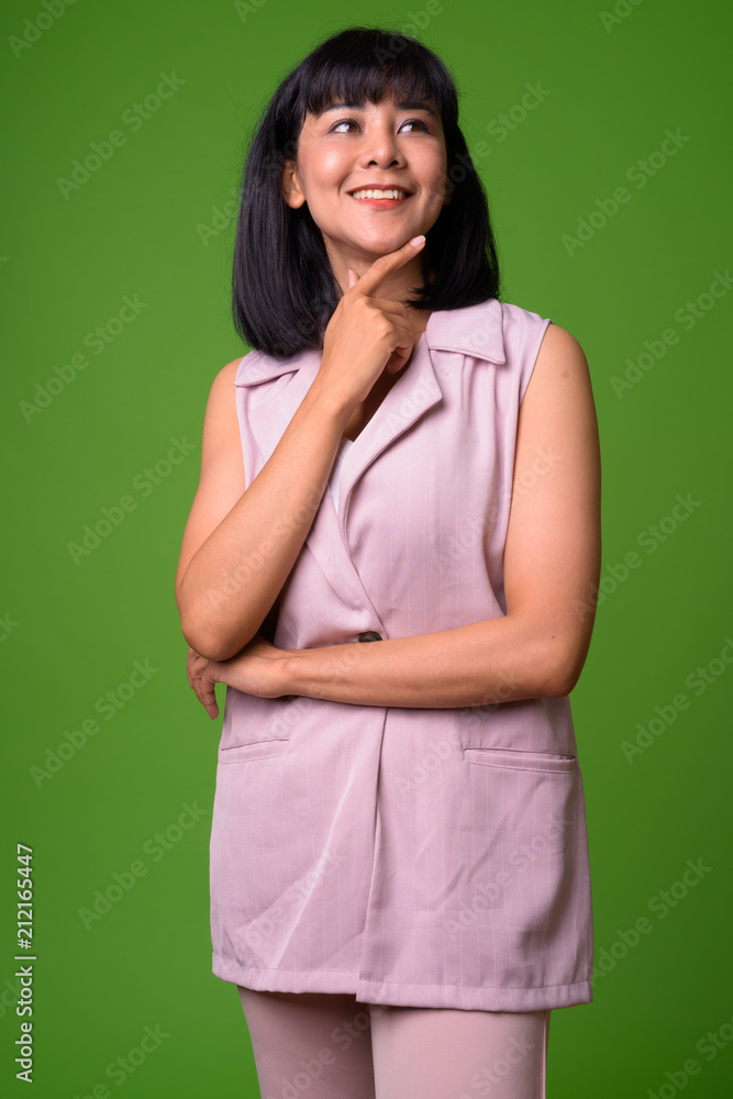Young beautiful Asian businesswoman Young beautiful Asian businesswoman