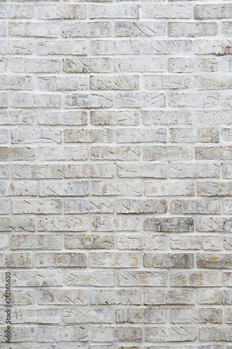 Abstract background of whitewashed brick wall