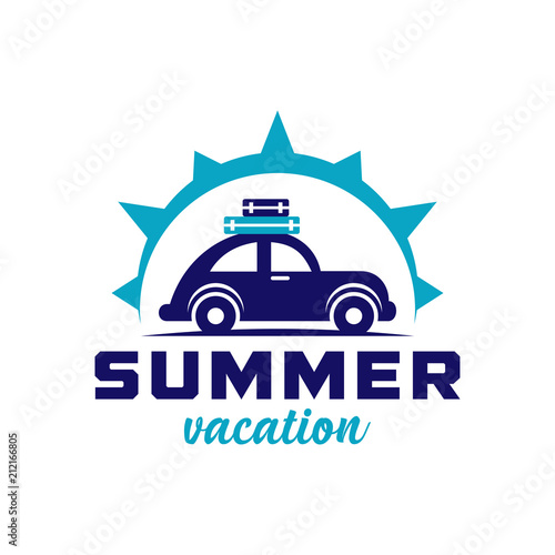 Summer logo template illustration 