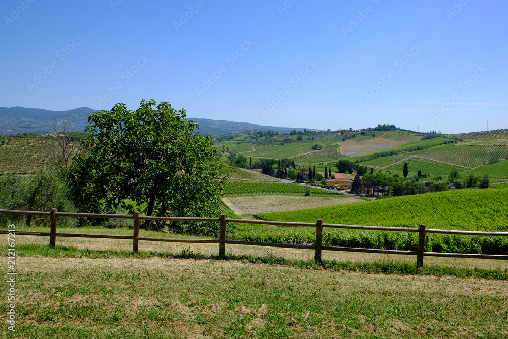The peaceful countryside of Tuscany