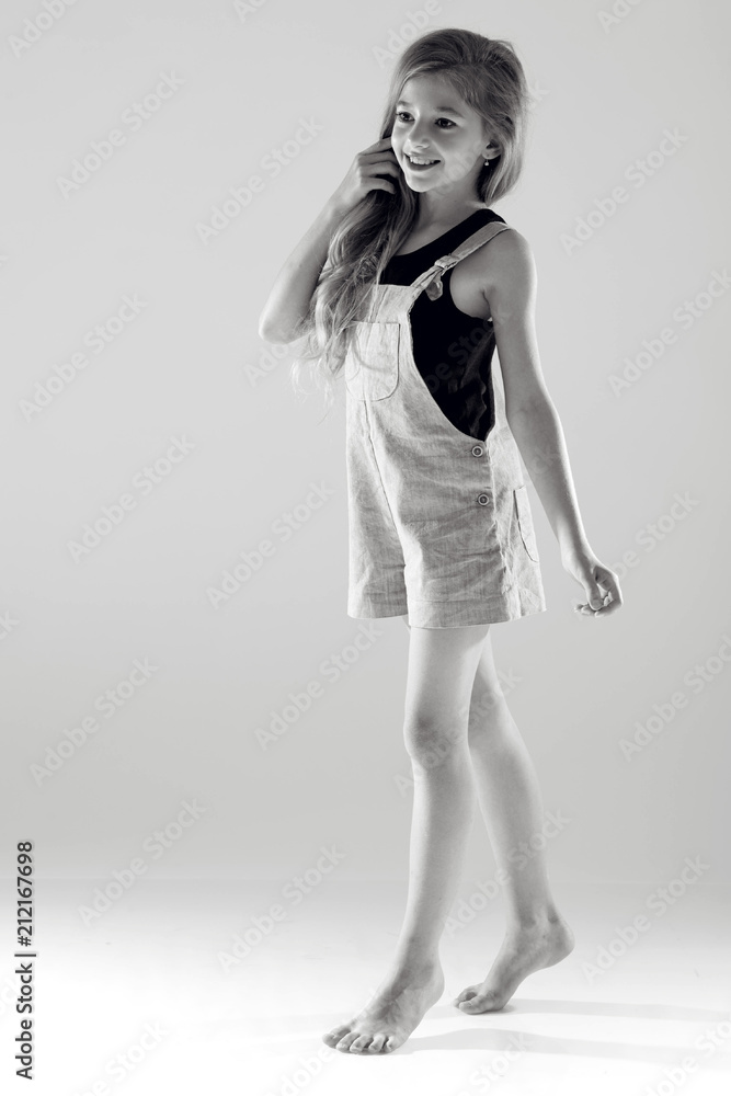 The girl is black and white The girl is black and white