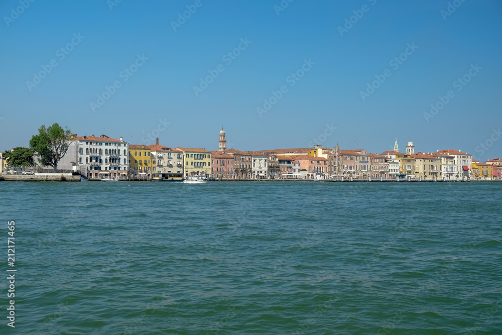 Entering Venice by boat