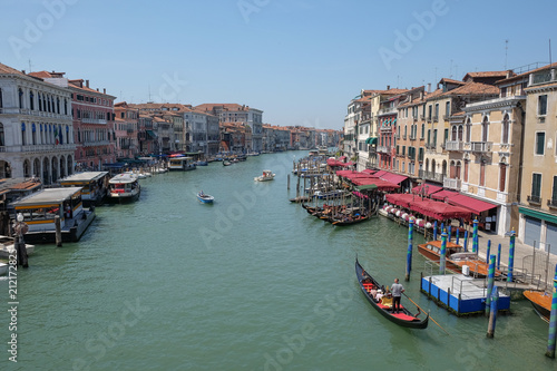 View from the Rialto Bridge in Venice