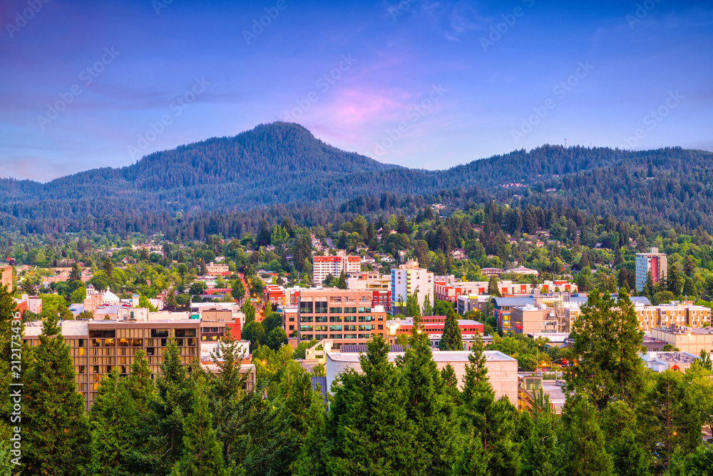 Eugene, Oregon, USA Skyline