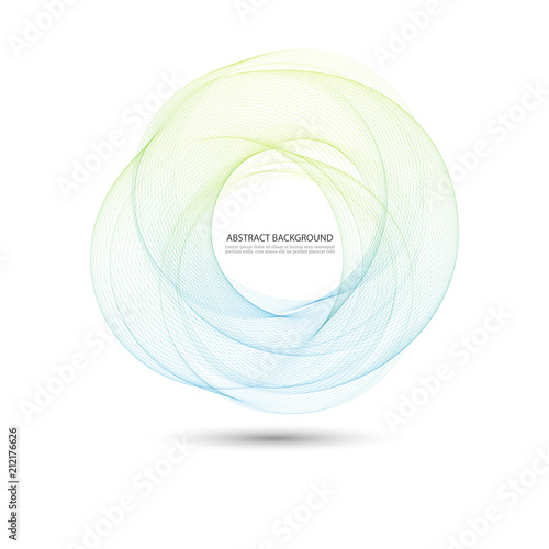 Abstract background with color ellipses