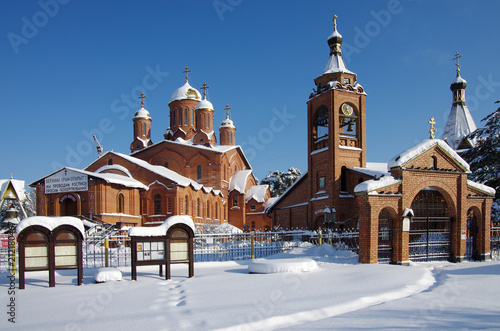 RAMENSKY DISTRICT, MOSCOW REGION, RUSSIA - February, 2018: Peter and Paul Church,  Ilinskoe photo