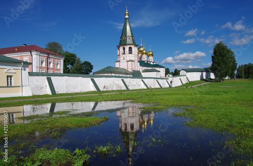 VALDAI, RUSSIA - August, 2017: Iversky monastery in Valdai, Novgorod region, Russia