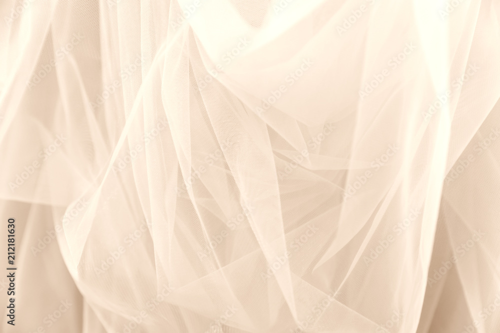 Premium Photo  Wedding tulle effect overlay elegant sheer fabric bride  photography veiling style soft white cloth for classic and romantic design  generative ai
