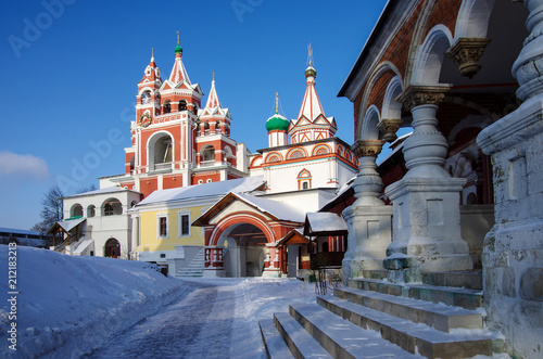 Canvas Print ZVENIGOROD, RUSSIA - January, 2017: Savvino-Storozhevsky monastery in Zvenigorod