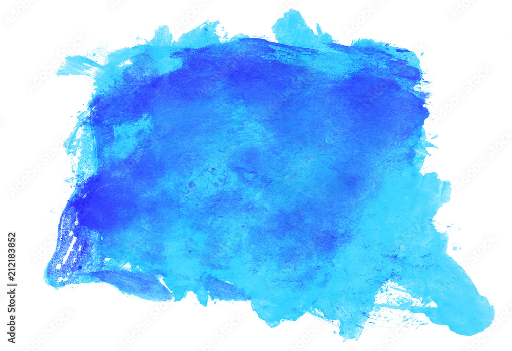 Wasserfarbe Fleck blau türkis