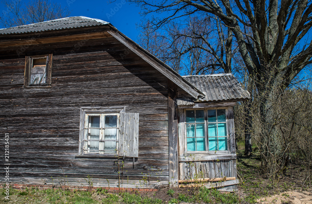 Deteriorated abandoned haunted old house, Latvia Deteriorated abandoned haunted old house, Latvia