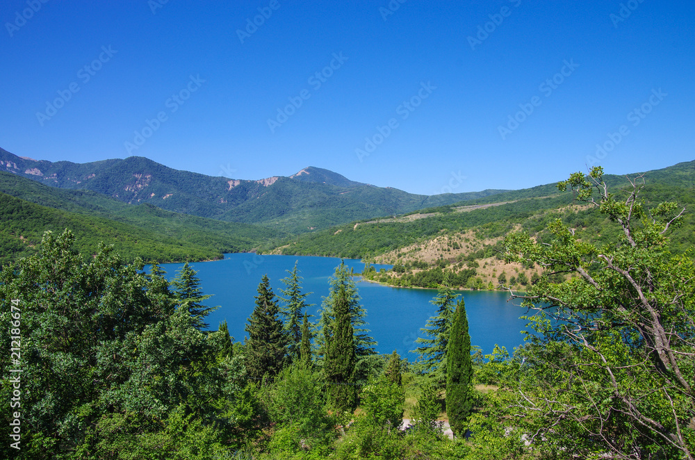 The reservoir in Crimea near Alushta