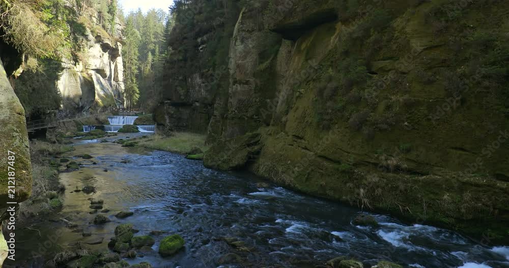 Gorges of Kamenice, Bohemian Switzerland, Czech Republic Gorges of Kamenice, Bohemian Switzerland, Czech Republic