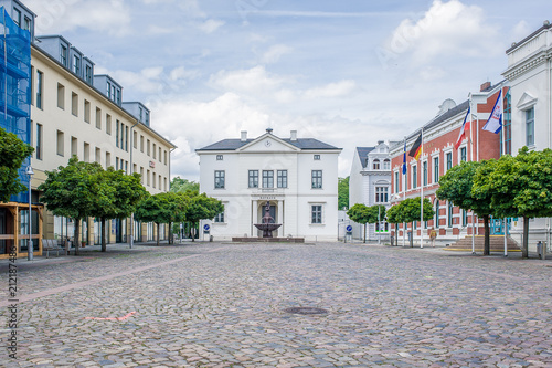 Market place in Bad Oldesloe, northern Germany