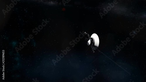 Voyager Probe Leaving Earth