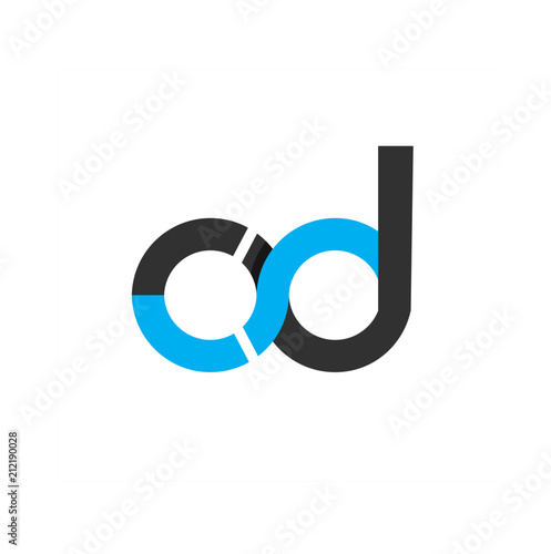od, cd initials company logo