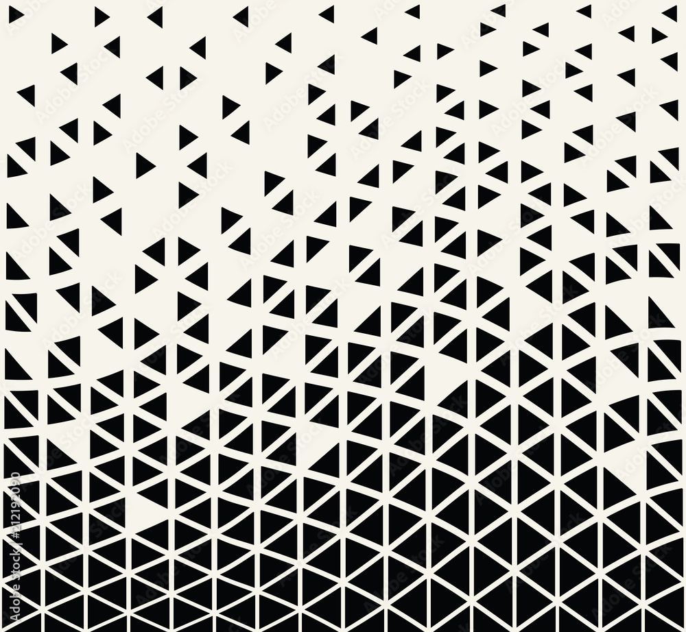 abstract seamless geometric triangle pattern vector background Stock