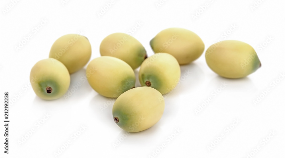 Lotus seeds on white background. Lotus seeds on white background.