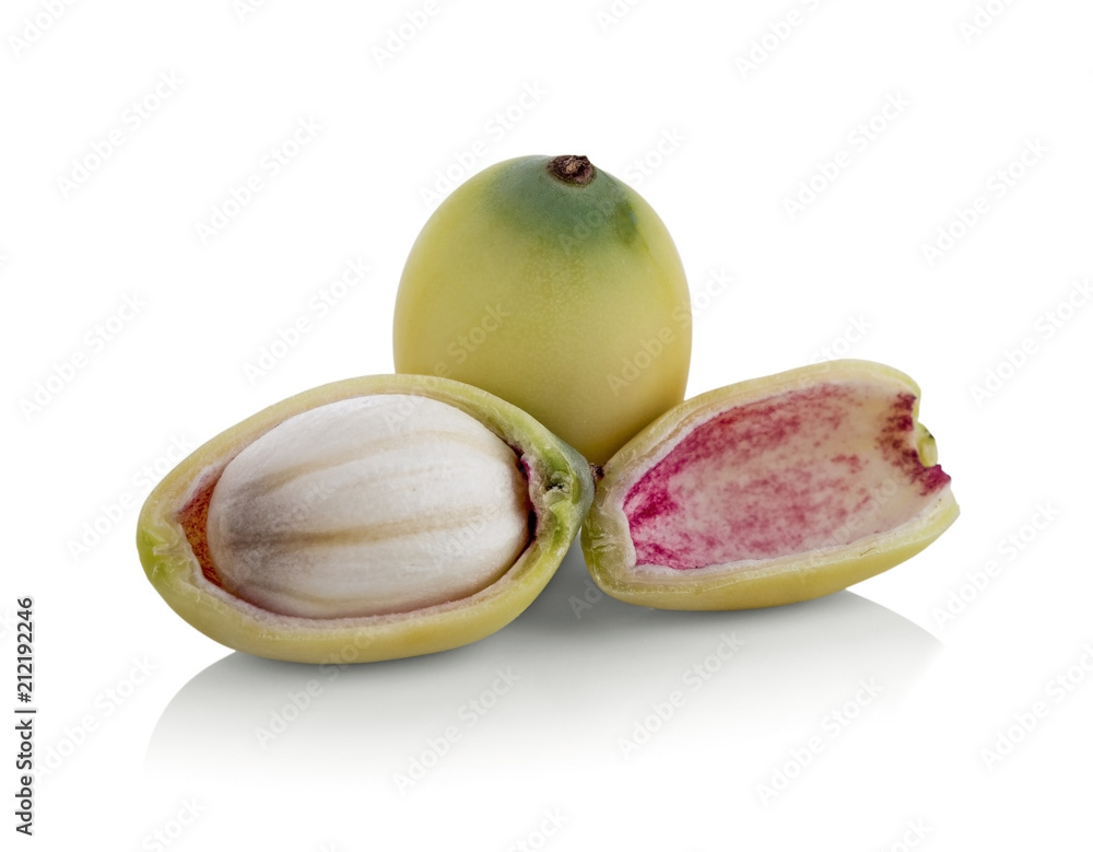 lotus seed on white background