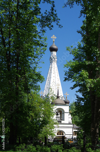 MOSCOW, RUSSIA - May, 2018: The Church of the Intercession of the Most Holy Mother of God in Medvedkovo photo