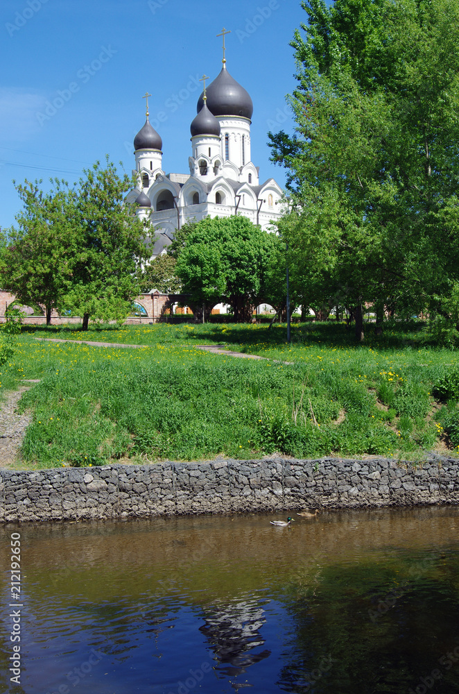 MOSCOW, RUSSIA - May, 2018: Saint Seraphim of Sarov churches in Moscow. North Medvedkovo MOSCOW, RUSSIA - May, 2018: Saint Seraphim of Sarov churches in Moscow. North Medvedkovo