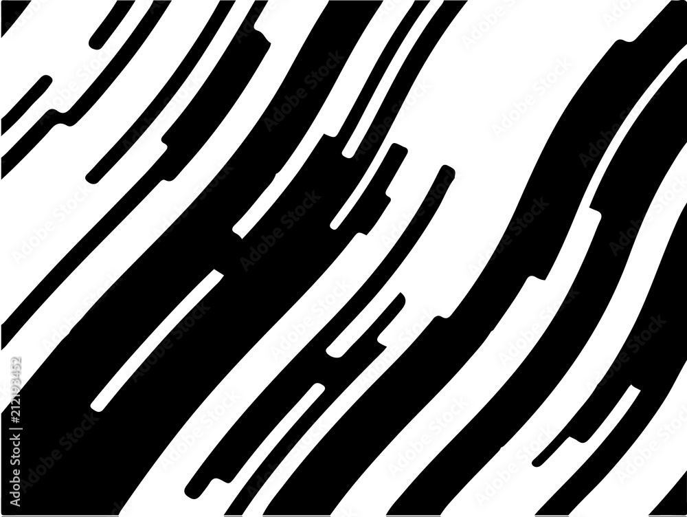 Black white background with optical effect. Curved lines. Minimal design. Zebra pattern. Vector illustration Textured surface Black white background with optical effect. Curved lines. Minimal design. Zebra pattern. Vector illustration Textured surface