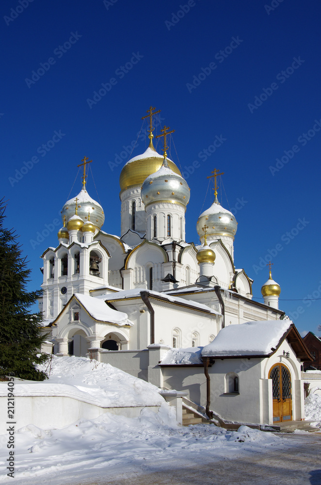 MOSCOW, RUSSIA - February, 2018: Conception Convent in winter day