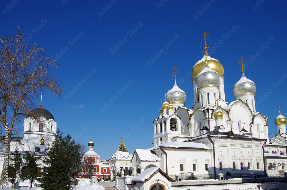 MOSCOW, RUSSIA - February, 2018: Conception Convent in winter day