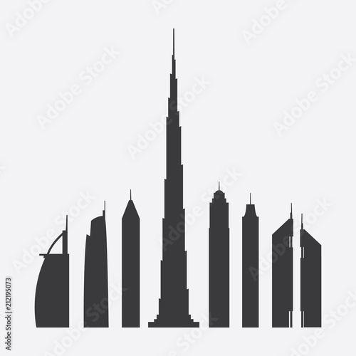     Famous Skyscrapers' Silhouettes