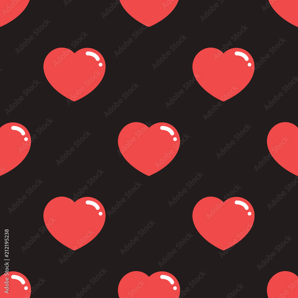 Cartoon heart pattern Cartoon heart pattern