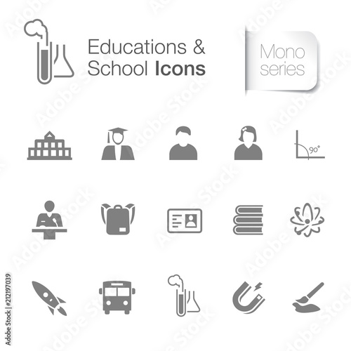 Educations & school icons