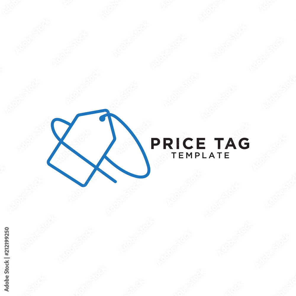 Price tag logo template