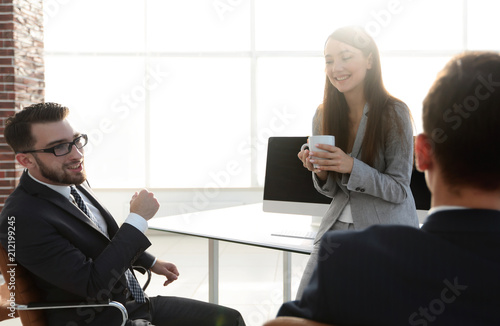 Wallpaper Mural Business team Coffee break, Relax Concept Torontodigital.ca