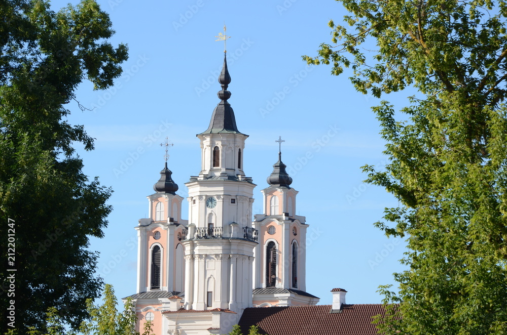 Jesuit Churches and Town Hall towers in Kaunas