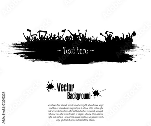 Grunge background for sporting events and concerts