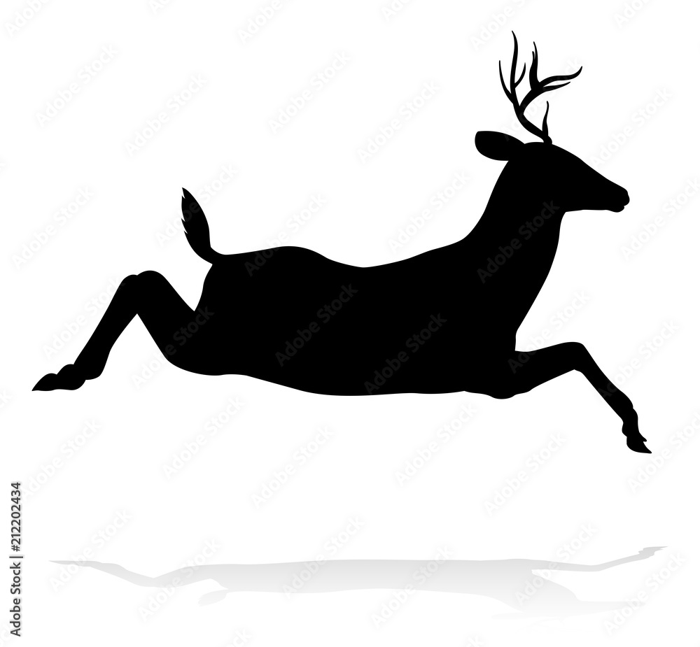 Fototapeta premium Deer Animal Silhouette