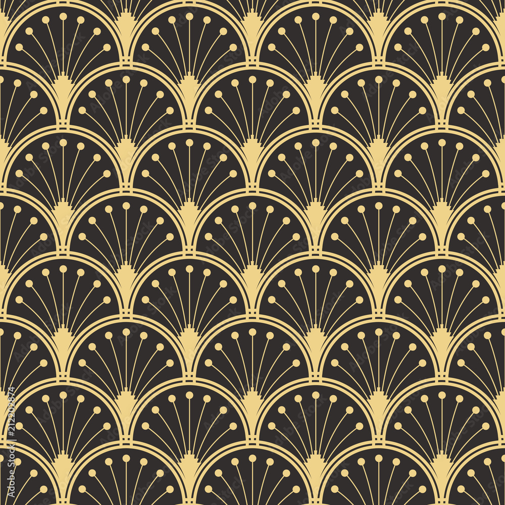 Abstract art deco seamless pattern 08 Abstract art deco seamless pattern 08